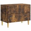 vidaXL Mesa-de-cabeceira Carvalho Fumado 62 x 34,5 x 48 cm