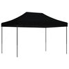 vidaXL Tenda para festas pop-up dobrável 410x279x315 cm preto
