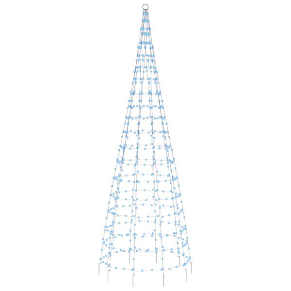 vidaXL &Aacute;rvore de Natal LED no mastro 550 LEDs Azul 300 cm