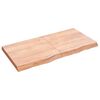 vidaXL Bancada p/ WC 120x60x(2-6) cm madeira maci&ccedil;a tratada castanho