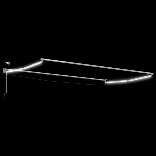 vidaXL Toldo Retr&aacute;til El&eacute;trico Branco 4 x 2 m