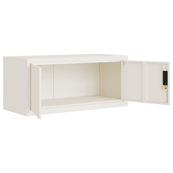 vidaXL Arquivador 90x40x40 cm a&ccedil;o branco
