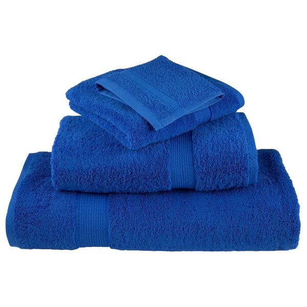 vidaXL Toalhas de bid&eacute; premium SOLUND 4 pcs 30x50 cm 600 gsm azul
