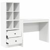 vidaXL Mesa com gaveta 2 pcs Branco