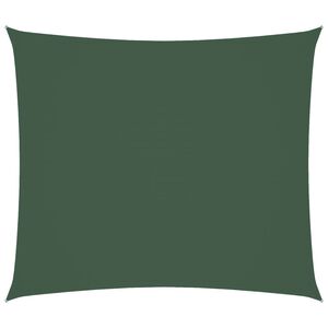 vidaXL Para-sol vela tecido oxford retangular 2x2,5 m verde-escuro