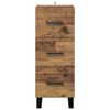 vidaXL Buffet com gaveta Madeira Antiga 34,5 x 34 x 90 cm