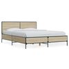 vidaXL Estrutura de cama 140x200 cm derivados madeira/metal