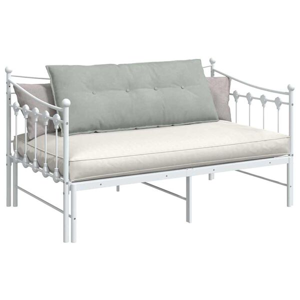 vidaXL Travesseiro para Costas Cinzento-claro 120 x 50 cm