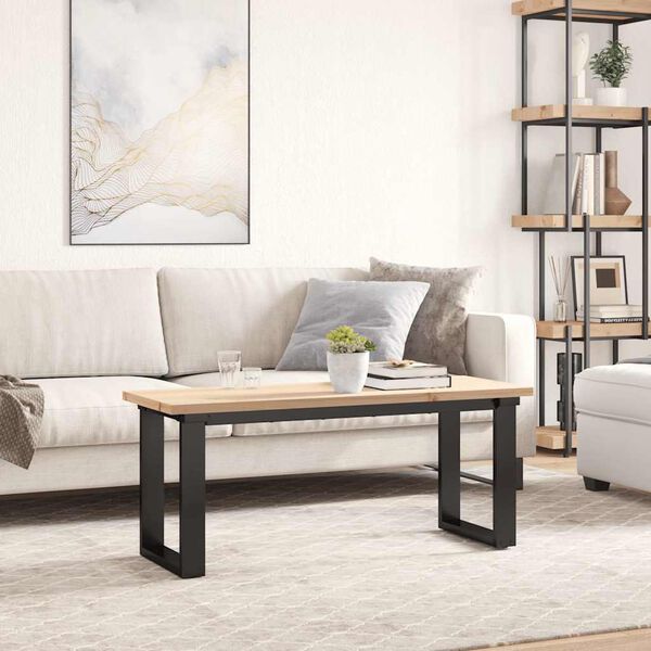 vidaXL Tampo de mesa retangular 110x40x2,5 cm madeira de pinho maci&ccedil;a