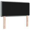 vidaXL Cabeceira LED com cabeceira Cinzento-claro 80 cm Poli&eacute;ster