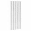 vidaXL Cortina de Insetos Chenille Cinza Claro e Branco 100 x 220 cm