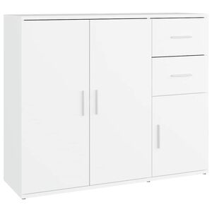 vidaXL Aparador 91x29,5x75 cm derivados de madeira branco
