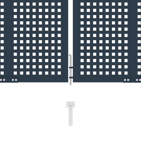 vidaXL Port&atilde;o de veda&ccedil;&atilde;o Antracite 404x150 cm A&ccedil;o