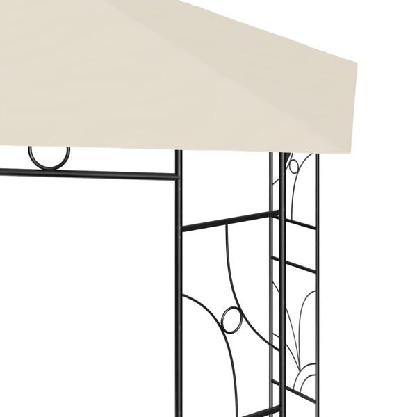 vidaXL Gazebo 4x3x2,7 m 160 g/m² cor creme