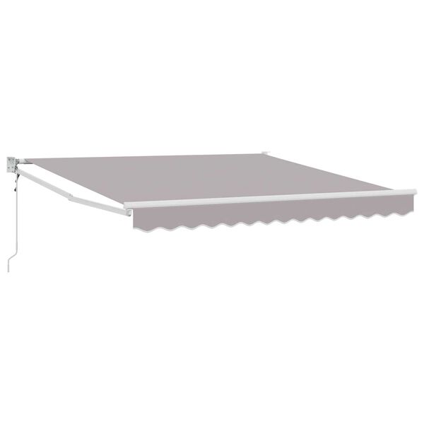 vidaXL Toldo Cinzento-claro 3 x 2,5 m Poli&eacute;ster e metal