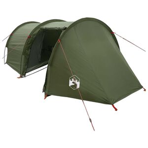 vidaXL Tenda t&uacute;nel 410 x 175 x 105 cm Verde-Azeitona Poli&eacute;ster e A&ccedil;o