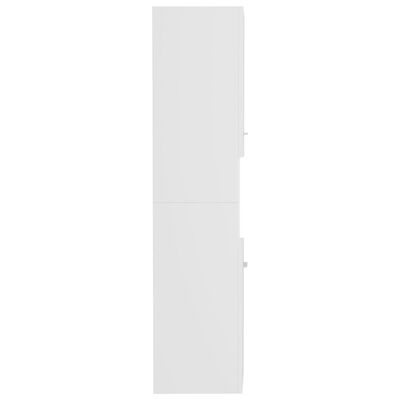 vidaXL Armário de casa de banho 30x30x130 cm contraplacado branco