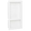 vidaXL Habit&aacute;culo chuveiro c/ 2 compartim. 41x69x9 cm branco brilhante
