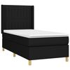 vidaXL Cama box spring c/ colch&atilde;o e LED 80x200 cm tecido preto
