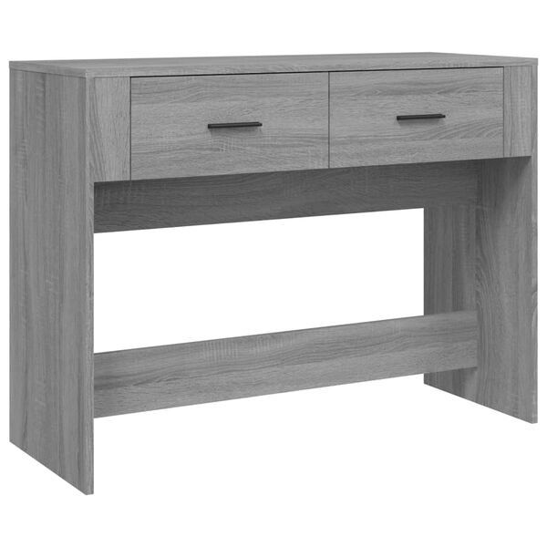vidaXL Mesa consola 100x39x75 cm derivados de madeira cinzento sonoma