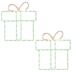 vidaXL Silhuetas luminosas de Natal para janela LOVIISA 2 unid.