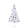 vidaXL &Aacute;rvore Natal artificial pr&eacute;-iluminada c/ bolas branco