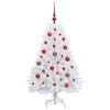 vidaXL &Aacute;rvore de Natal Articulada Artificial Branco 120 cm PVC e A&ccedil;o