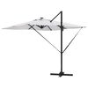 vidaXL Parasol Roma Bege 286 x 285 x 270 cm Alumínio e Poliéster