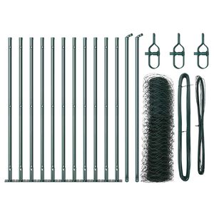 vidaXL Poste de Cerca Verde