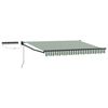 vidaXL Toldo Retr&aacute;til El&eacute;trico Verde, Branco, Antracite 3 x 2,5 m