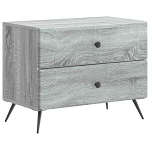 vidaXL Arm&aacute;rio de Cabeceira Sonoma Cinzento 62 x 34,5 x 47,5 cm