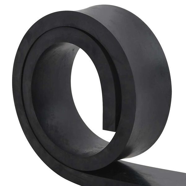 vidaXL Borda de borracha para arado de neve preto 180x8x2 cm