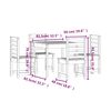vidaXL 5 pcs conj. jantar p/ jardim madeira de pinho maci&ccedil;a cinzento