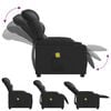 vidaXL Poltrona de massagens reclinável couro artificial preto