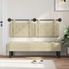 vidaXL Cabeceira Suspensa Creme 150 x 55 x 5 cm Couro Sint&eacute;tico