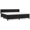 vidaXL Cama com molas/colch&atilde;o 200x200 cm veludo preto
