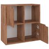 vidaXL Estante 60x27,5x59,5 cm contraplacado cor carvalho castanho