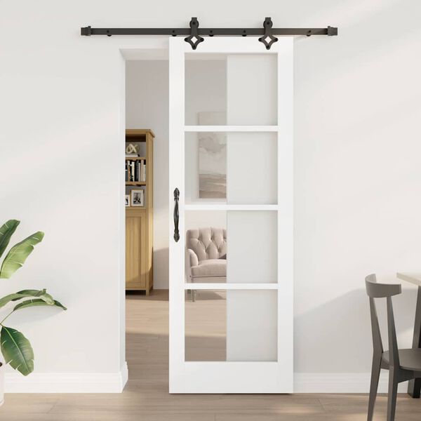 vidaXL Porta Deslizante Branco 73,5 x 211 cm