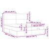 vidaXL Estrutura cama otomana colchões 200x200cm veludo cinzento claro