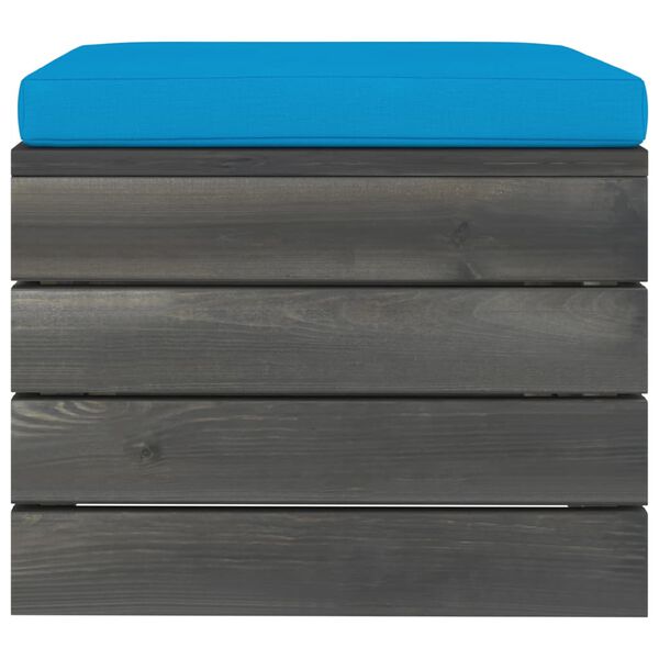 vidaXL 11 pcs conjunto lounge de paletes com almofad&otilde;es pinho maci&ccedil;o