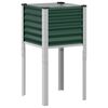 vidaXL Vaso de jardim verde 45x45x88 cm A&ccedil;o