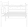 vidaXL Sof&aacute;-cama 90x200 cm metal branco