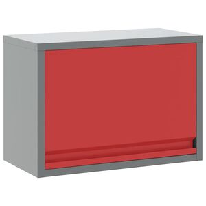vidaXL Arm&aacute;rio de Ferramentas Vermelho e Cinza 50 x 25 x 35 cm