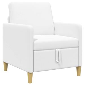 vidaXL Sofa com Armazenamento Branco 72 x 78 x 87 cm Poli&eacute;ster