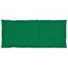 vidaXL Cadeiras de jardim c/ almofadões verdes 2 pcs teca maciça