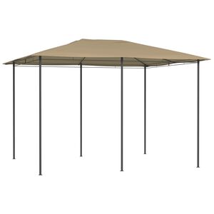 vidaXL Gazebo 3x4x2,6 m 160 g/m&sup2; cinzento-acastanhado