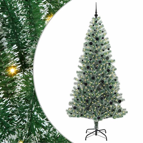vidaXL &Aacute;rvore de Natal Artificial Coberta de Neve com Luzes de LED