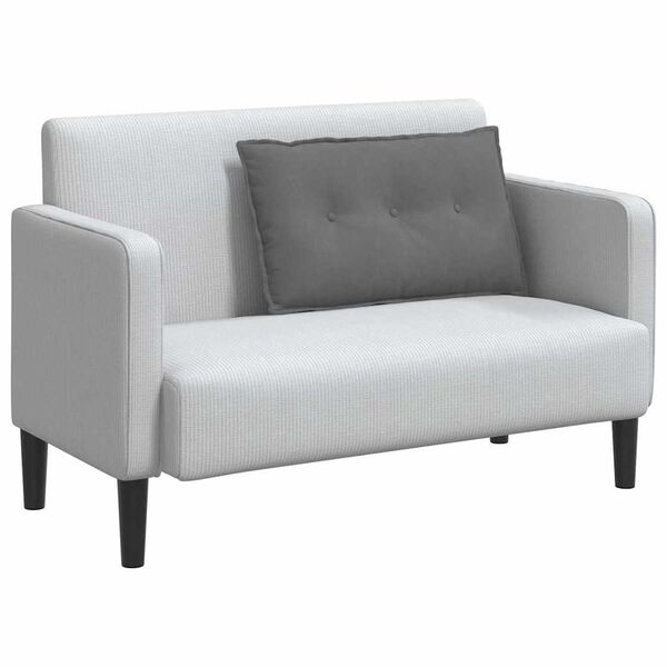 vidaXL Travesseiro para Costas Cinza Escuro 80 x 50 cm