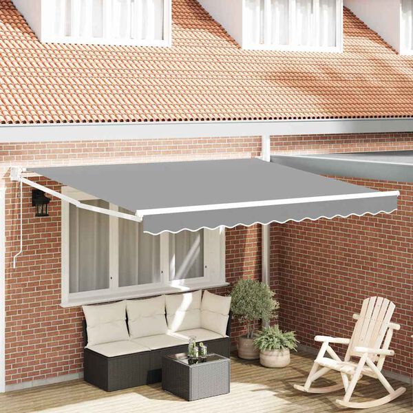 vidaXL Toldo Retr&aacute;til Branco 300 x 250 cm Alum&iacute;nio