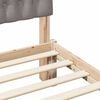 vidaXL Estrutura de Cama com Cabeceira Estofada Castanho 160 x 200 cm